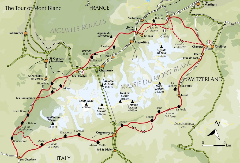 Tour du Mont Blanc, September 16th-22nd, 2022